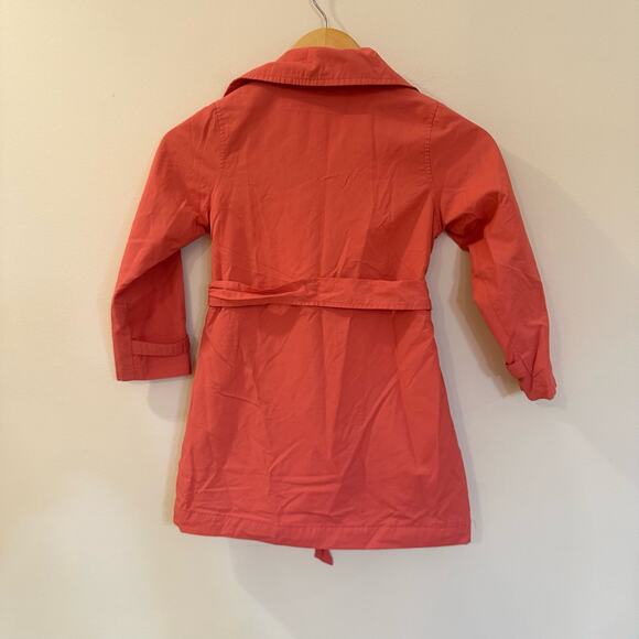 Appaman Pink Trench Coat sz 7 Girls Double Breasted Belted Coat - Picture 7 of 7